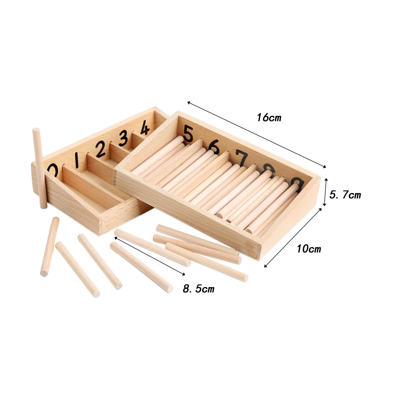Caja de Husos, Juguetes Educativos para, Material Didáctico para Niños Y Niñas.