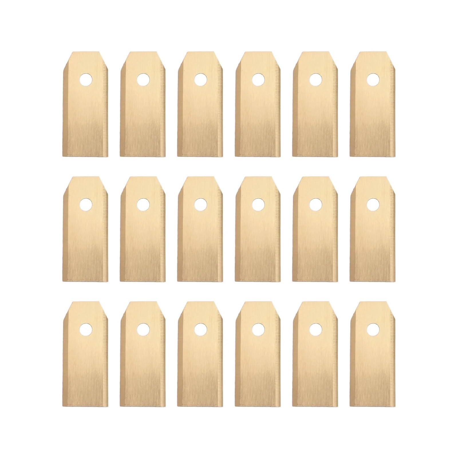 Cuchillas De Repuesto for Cortacésped, Cortadora De Césped De Acero Inoxidable, Compatible Con Cortacésped Robótico | 18pcs gold