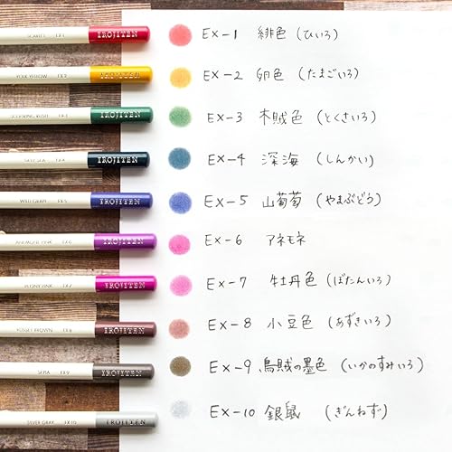 Miniatura 3 de Juego de 10 colores CI-REX10C con adhesivo de amor Kanji, 0.35 x 3.14 x 7.16 pulgadas