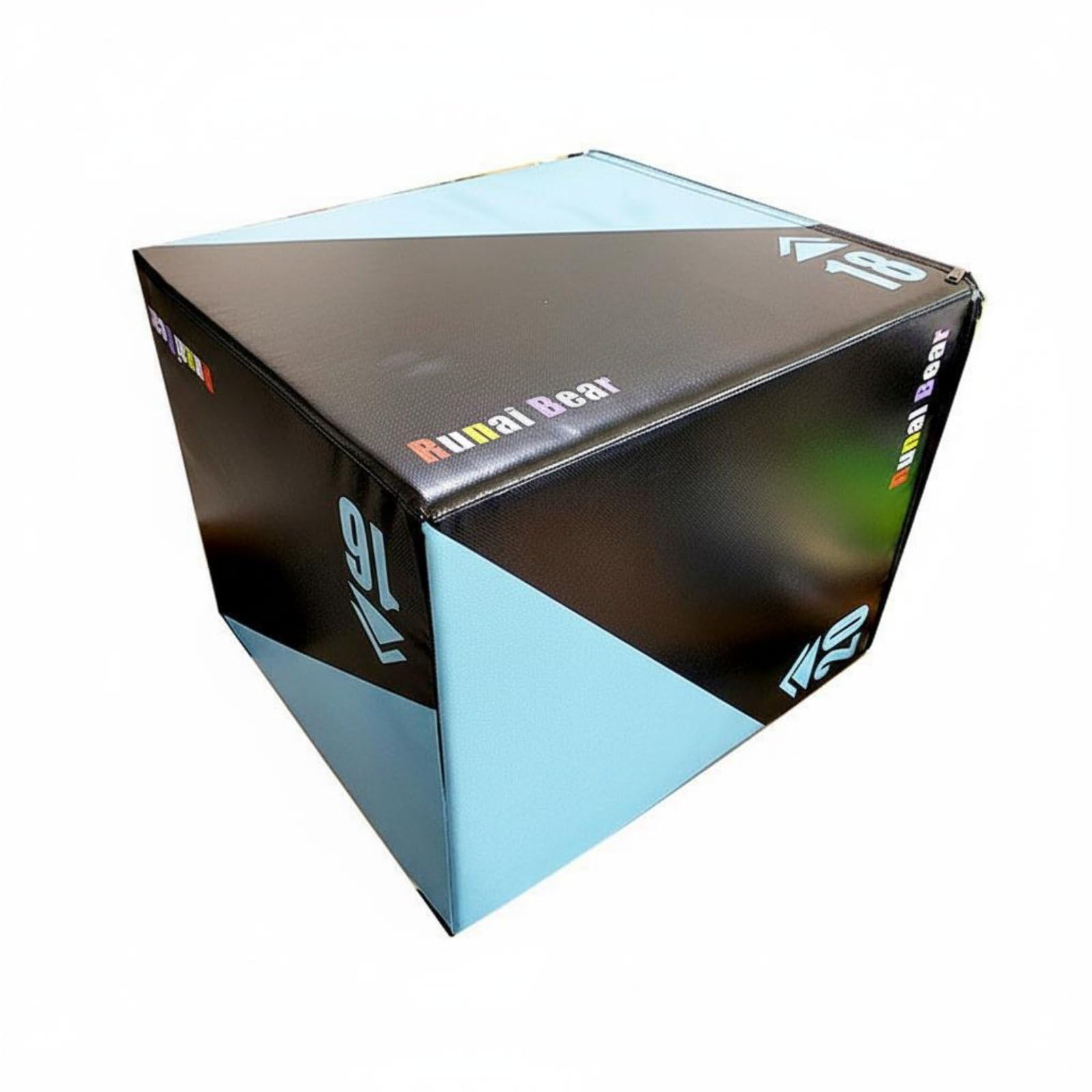 F Fityle Training Jump Plyometric Box Exercise Base Foam for High Impact Absorption Suitable for Home Gym Cardio Conditioning, 40-50-60cm