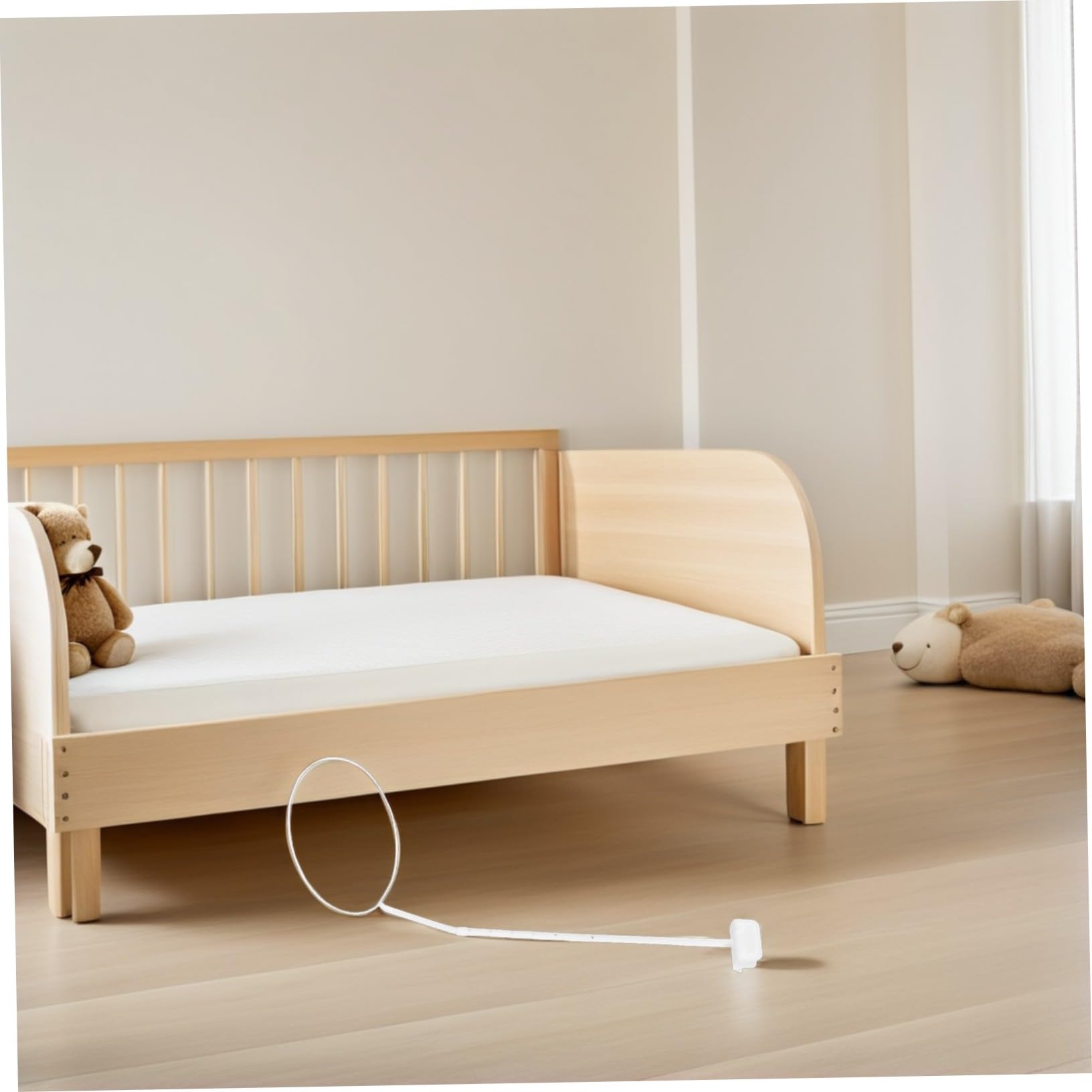 Levemolo Babybett Moskitonetz Halterung Netzhalter Stabile Baldachin Stange Unterstützt Moskitonetz für Säuglingsbett Einfach Montage Platzsparend