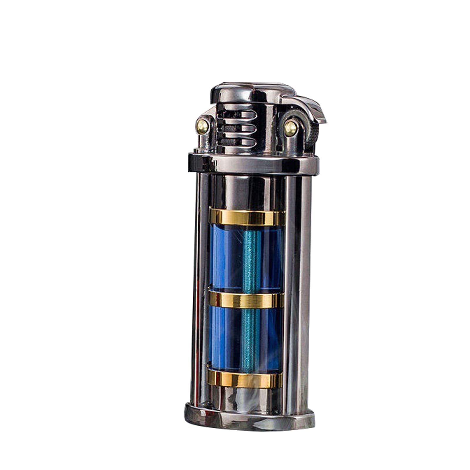 Retro Kerosene Lighter with Visible Tank, Trench Lighter Vintage