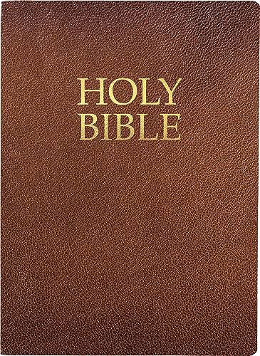 KJVER Holy Bible, Large Print, Acorn Bonded Leather, Thumb Index: (King James Version Easy Read, Red Letter, Brown) - image 1