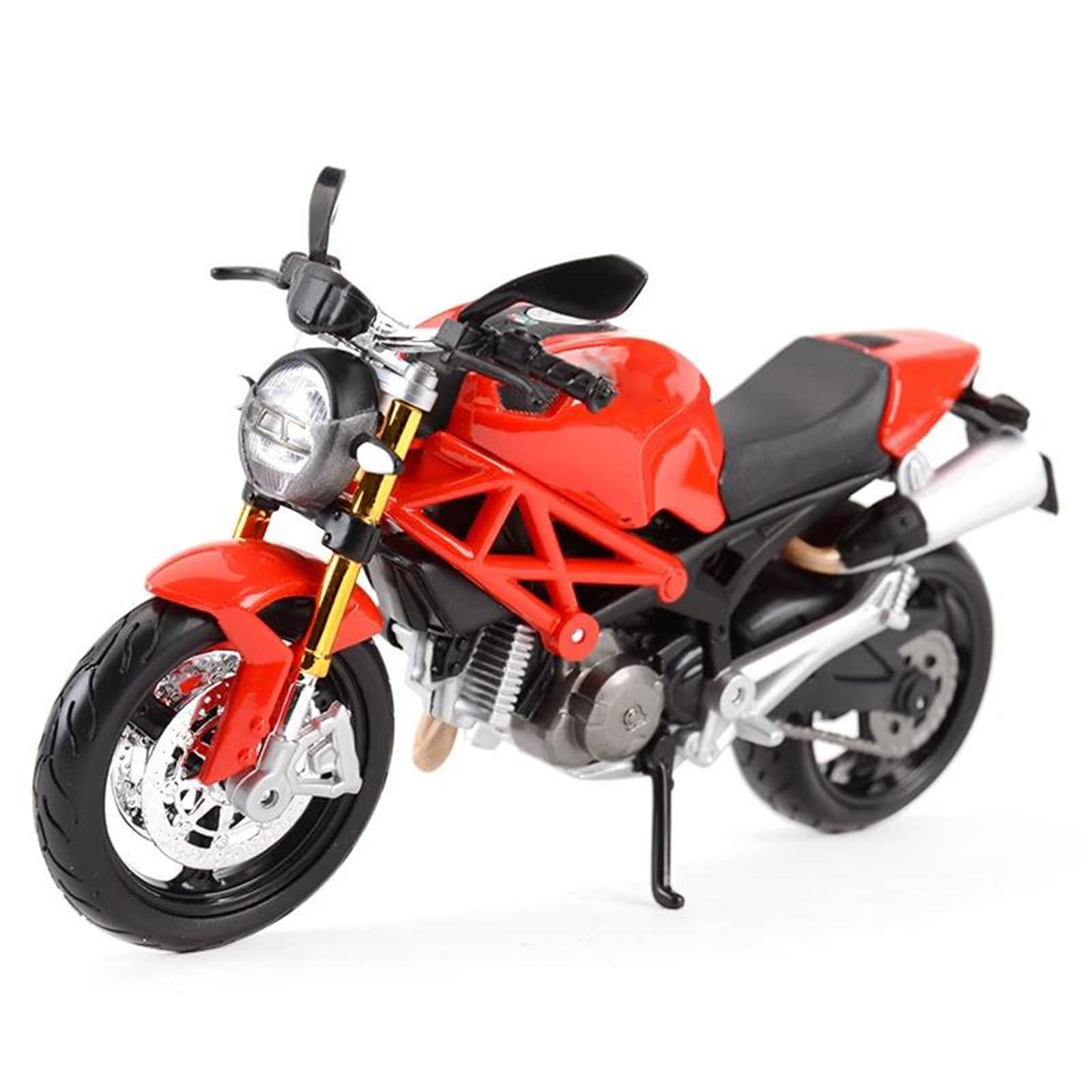 Modelo de Motocicleta Juguetes, Adornos Cumpleaños, Regalos, Escala 1:12, para Ducati Monster 696, Vehículos Fundición A Presión, Coleccionables, Pasatiempos, Modelo Motocicleta(Rosso)
