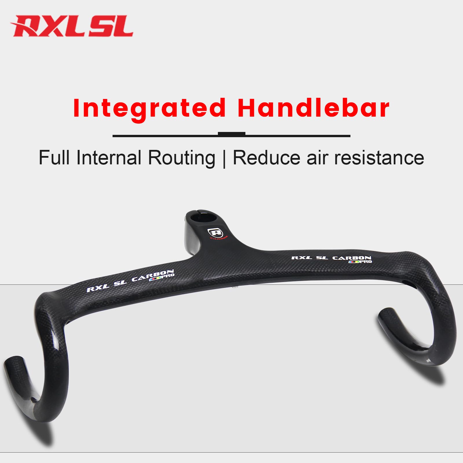 Amazon.co.jp: RXL SL ロードバイク ハンドルカーボン 400x90mm 自転車