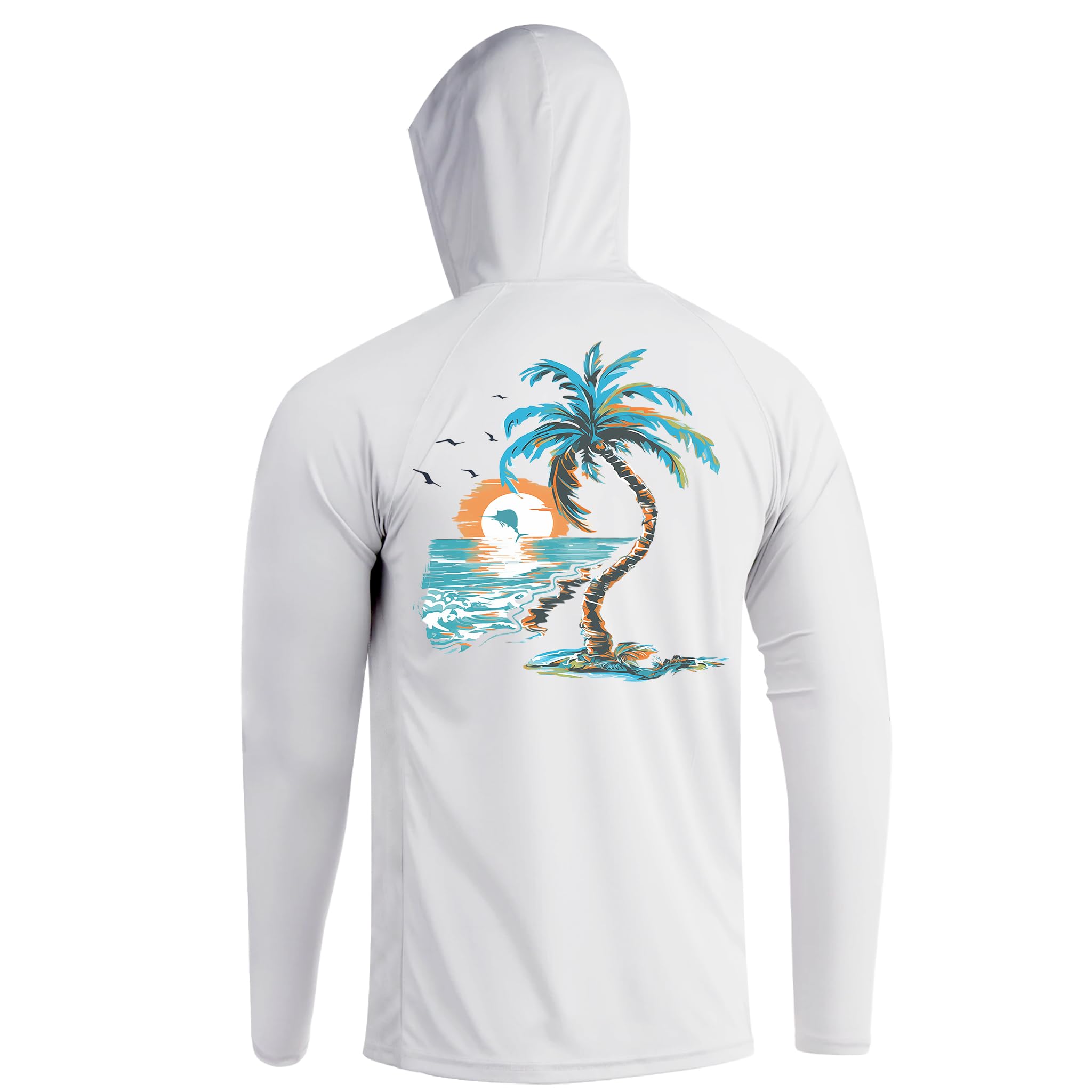 Fishing Hoodie for Men Long Sleeve Sun Protection UV UPF 50+ Shirts…