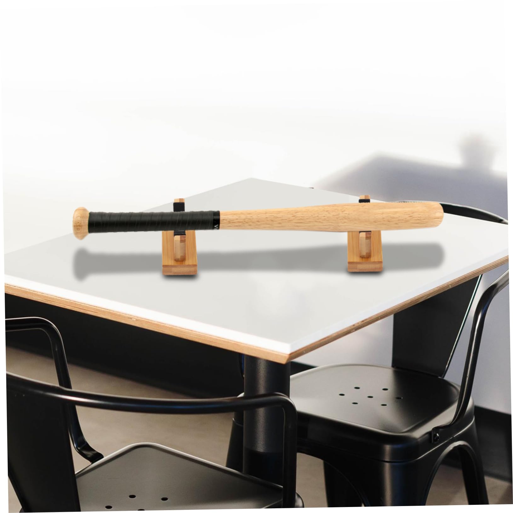 COOLHIYA Baseball Bat Accessories Wooden Bat Holder Display Case Indoor Baseball Decor Easy to Clean