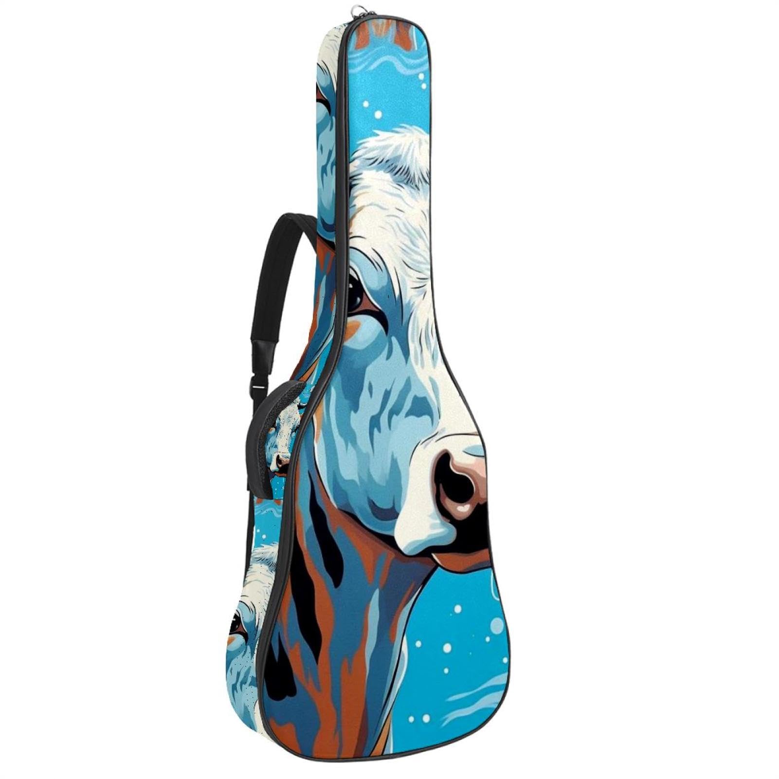 Sac pour guitare acoustique 101,6 cm imperméable à plusieurs poches - 8