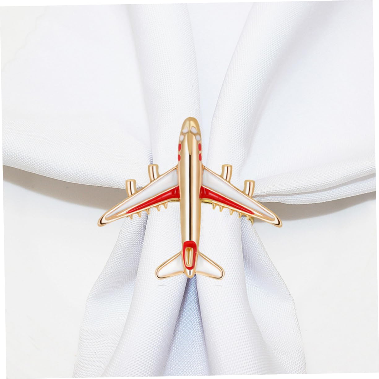 BESTOYARD 20piezas Servilletero Forma De Avión Anillo para Servilletas Decorativo para Mesa De Comedor para Bodas y Reuniones Familiares