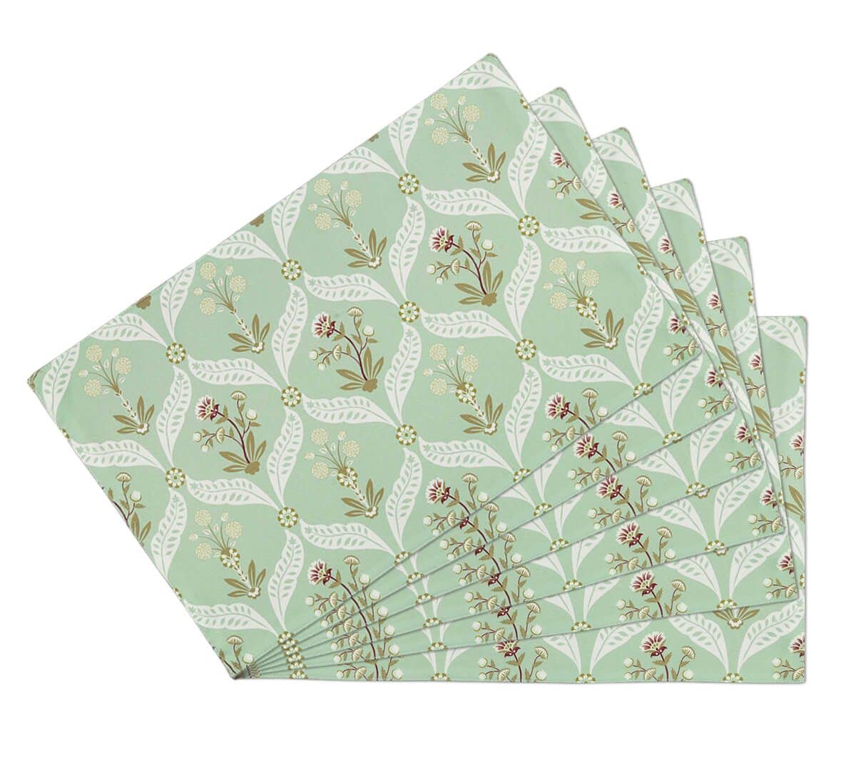 India Circus by Krsnaa Mehta Blooming Dahlia Table Mats Set of 6 2