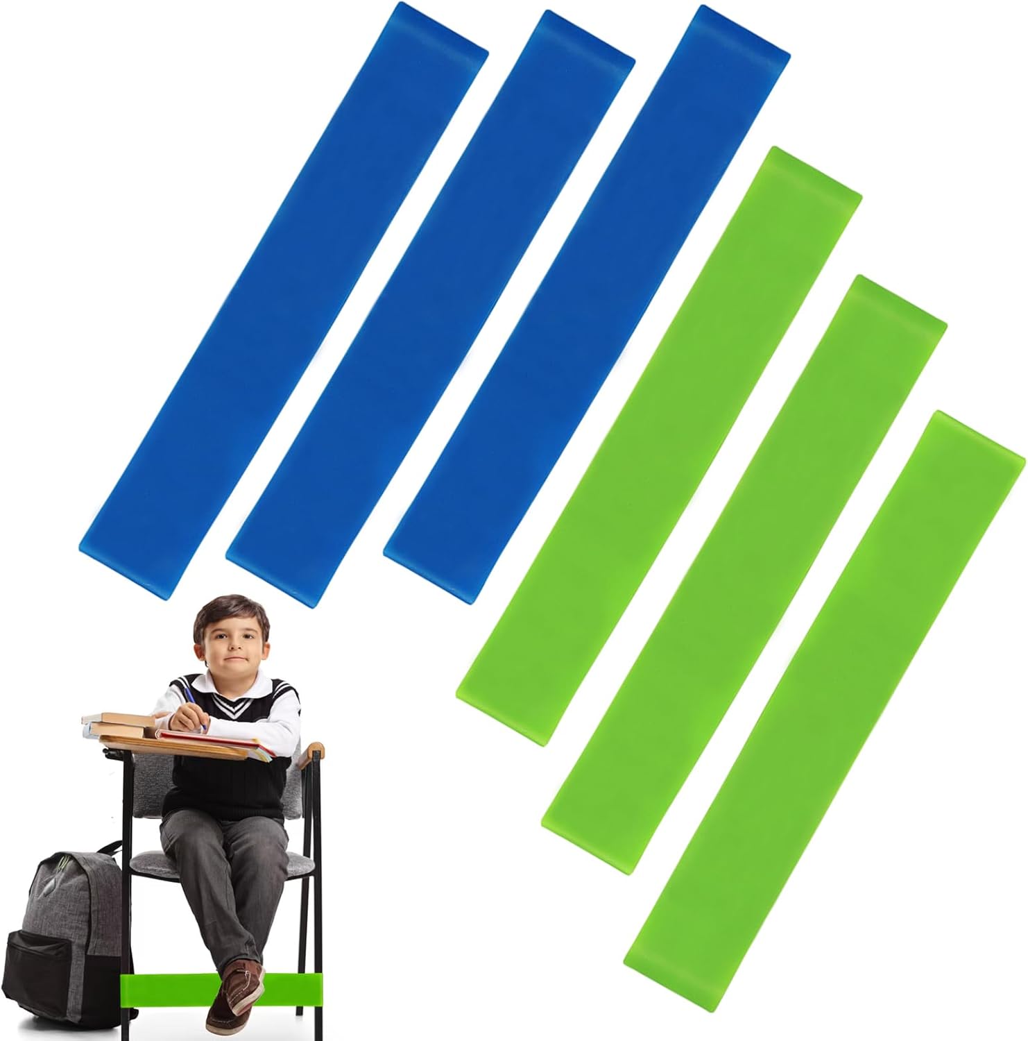 5 Fasce Elastiche Per Sedie Bambini - Cinghie Antistress Per Scuola E Casa - Foto 10