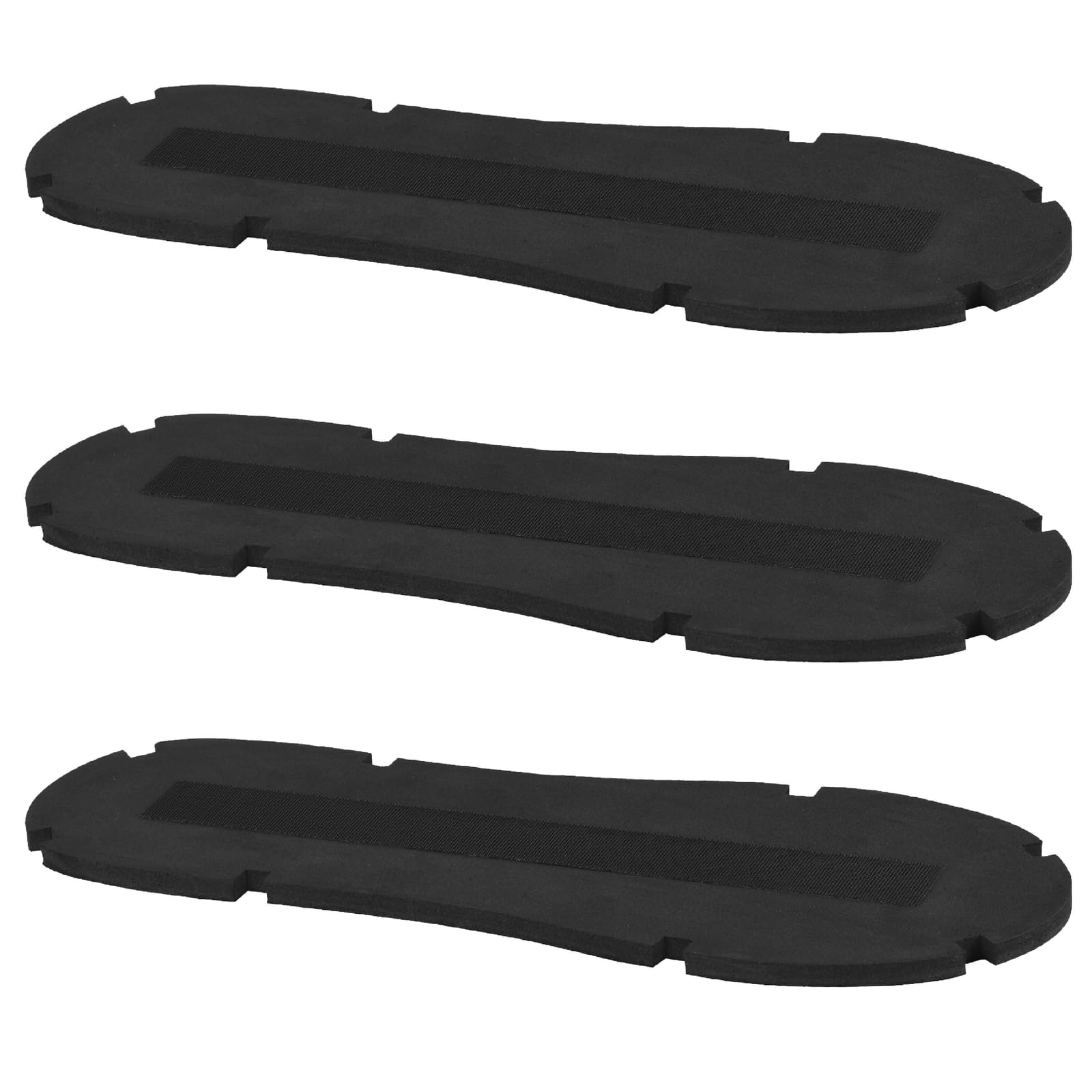 IMPRESA Shoe Inserts Compatible with EVENup - Medium, Black, Pack of 3 Leg Length Balance for Walking Boot - Adjustable Hook-&-Loop Shoe Lift - Shock-Absorbing Insoles for Women