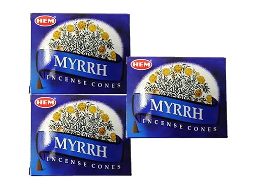 HEM（ヘム）お香コーン ミルラ コーン 3個セット