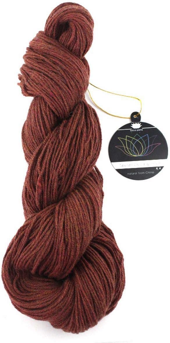 Lotus Yarns 100% Tibetan Yak Yarn Worsted Weight 100g/Hank Hand Knitting/Crochet (07-Rose)