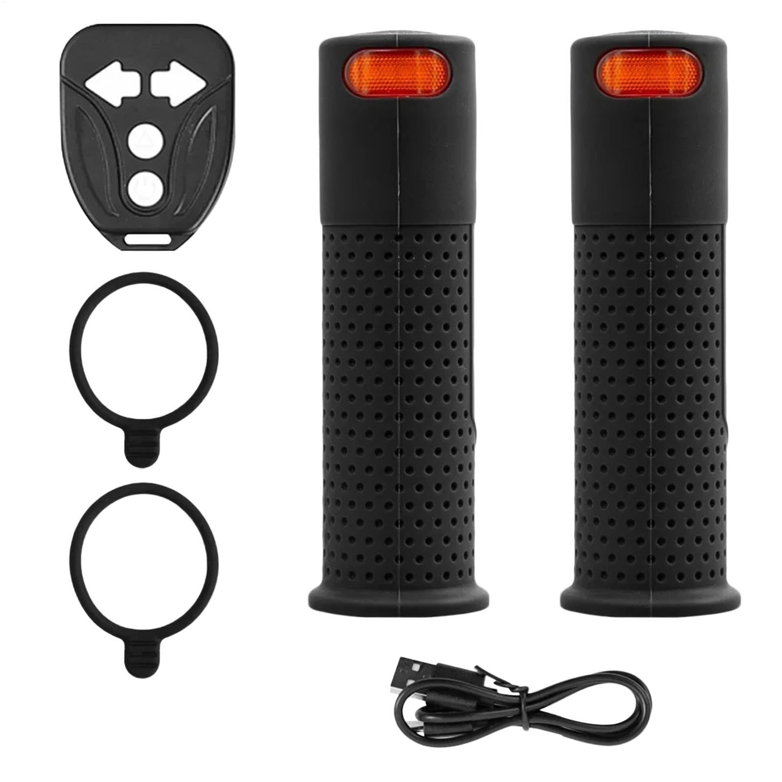 Indicatori di direzione per scooter – Luci di avvertimento a LED con telecomando, maniglia per indicatori di direzione per scooter elettrico | per mountain bike, bici pieghevoli, bici da strada