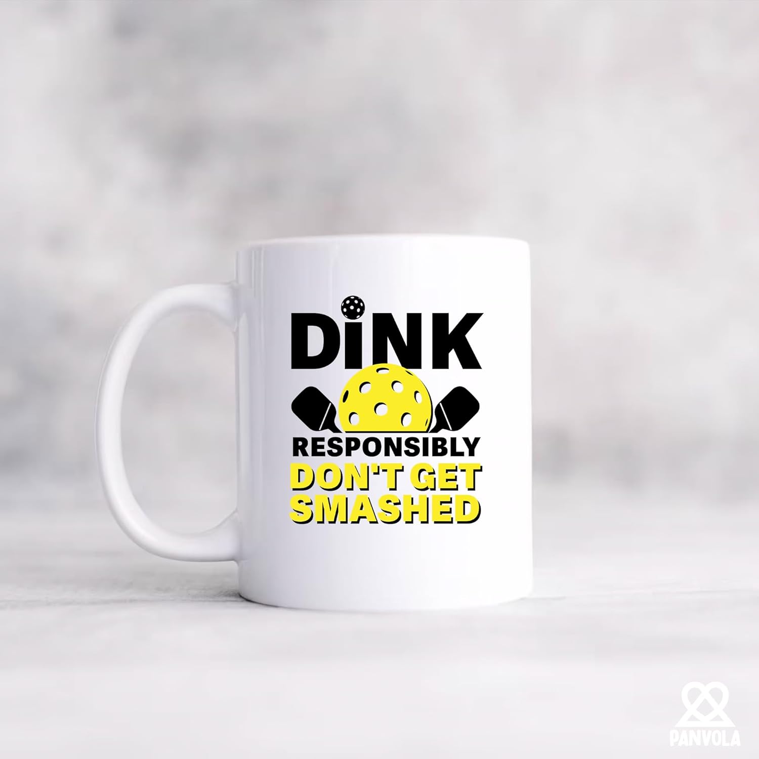 Dink Responsibly Don't Get Smashed Pickleball Gifts Sports Player Dad Mom Uncle Aunt Boyfriend Girlfriend Coach Gifts Novelty Drinkware Ceramic Mug 11 oz White - Image 4