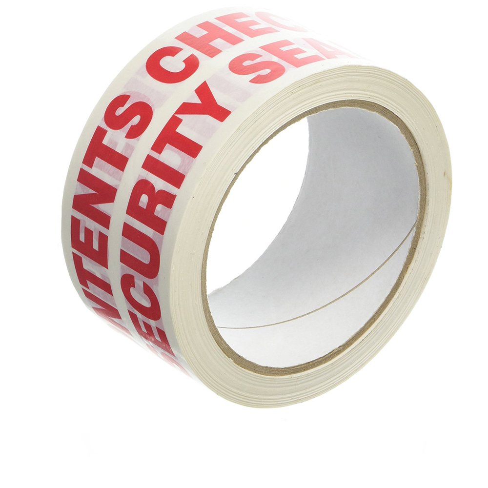 Low Noise 48MM x 66M Fragile, Handle with Care, Caution, Contents Checked Packaging Tape for Parcels and Boxes (CONTENTS CHECKED, 36 Tapes)