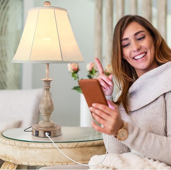 Lámpara de Mesa LALISU con Puerto USB y Táctil miniatura 9