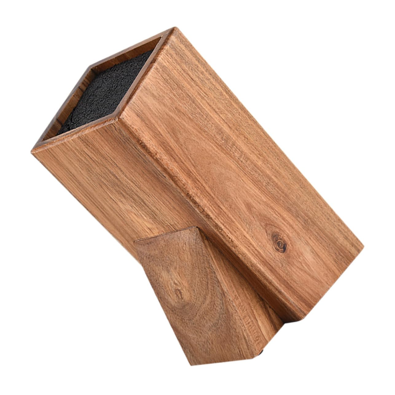 BRIGHTFUFU 1pc Acacia Knives Storage Holder Multifunctional Cutter Shelf for Kitchen Organization Simple and Elegant Design Easy Access Knife Rack Kitchen Supplies