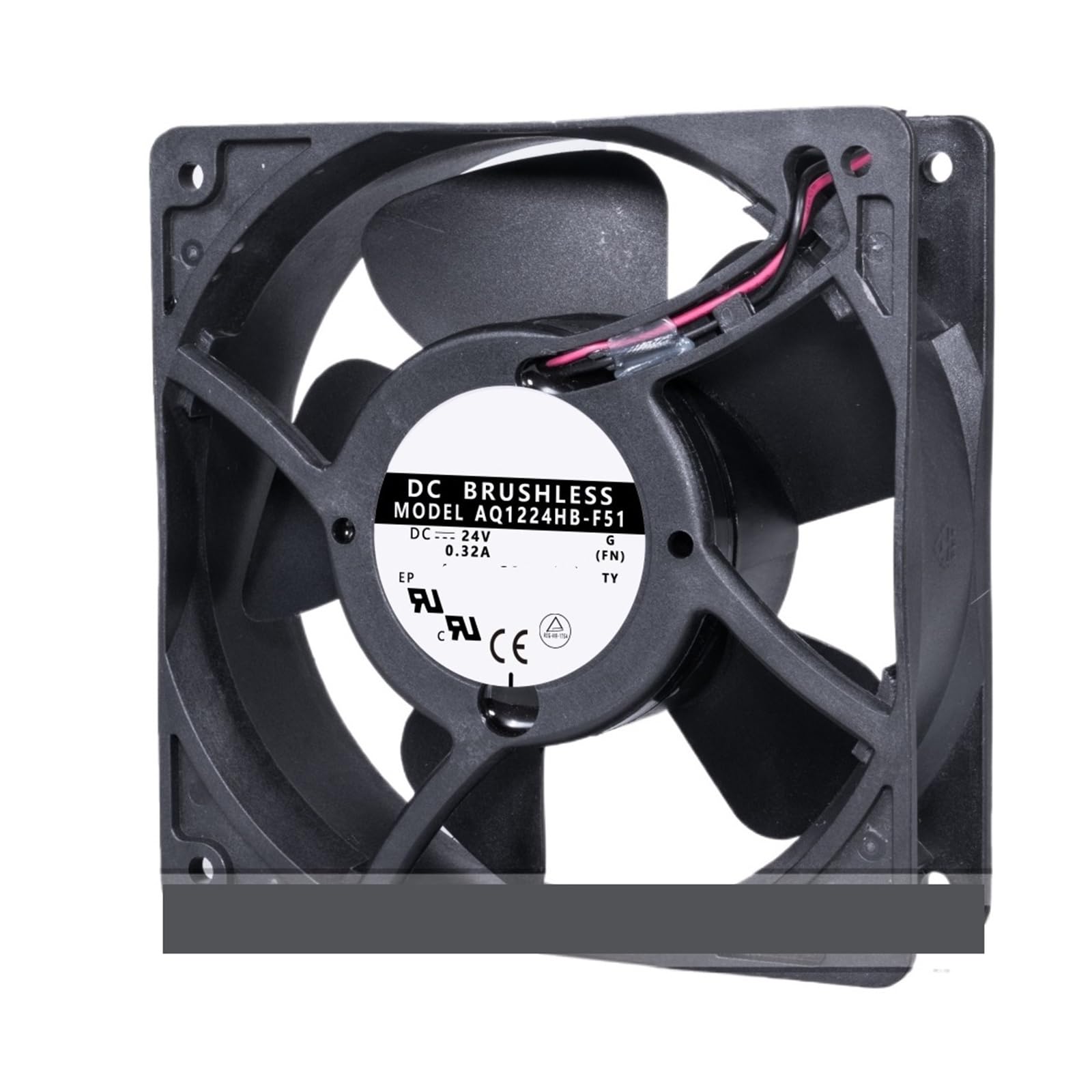 PEQYUACTE AQ1224HB-F51 DC 24V 0.32A 120x120x38mm 2-Wire Cooling Fan