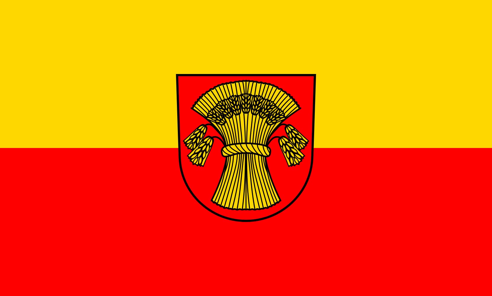 Drapeau paysage de Lottstetten grand format 1.35m² pour mât standard