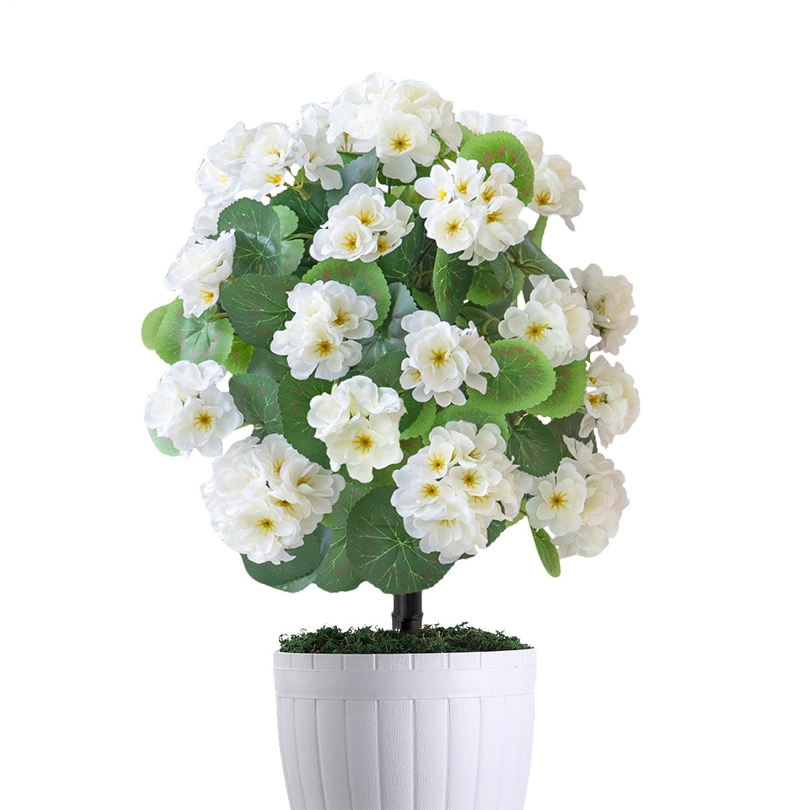 Fausses fleurs extérieur bégonia factice pour patio et pelouse