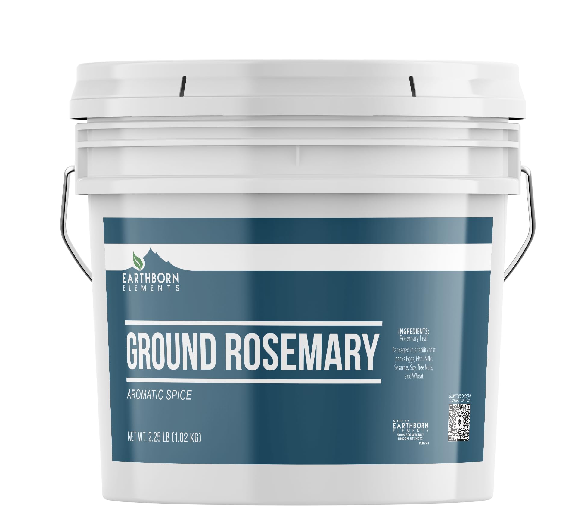 Earthborn Elements Ground Rosemary 1 Gallon Bucket, Versatile Herb, Bulk Size