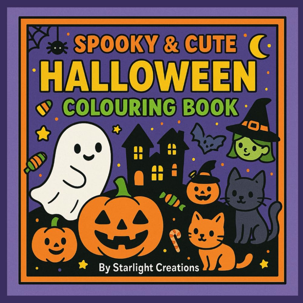 Spooky & Cute Halloween Colouring Book
