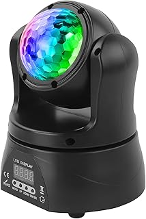 Moving Head Stage Light, 30W LED Party Light Double Sided Stage Lighting DJ Lights by DMX512 Sound Activated Control for Disco Club Live Show Bar Wedding Halloween Christmas1