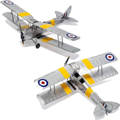 Miniatura 6 de Airfix De Havilland DH82a Tiger Moth 148 Kit de modelo de plástico de aviación militar A04104