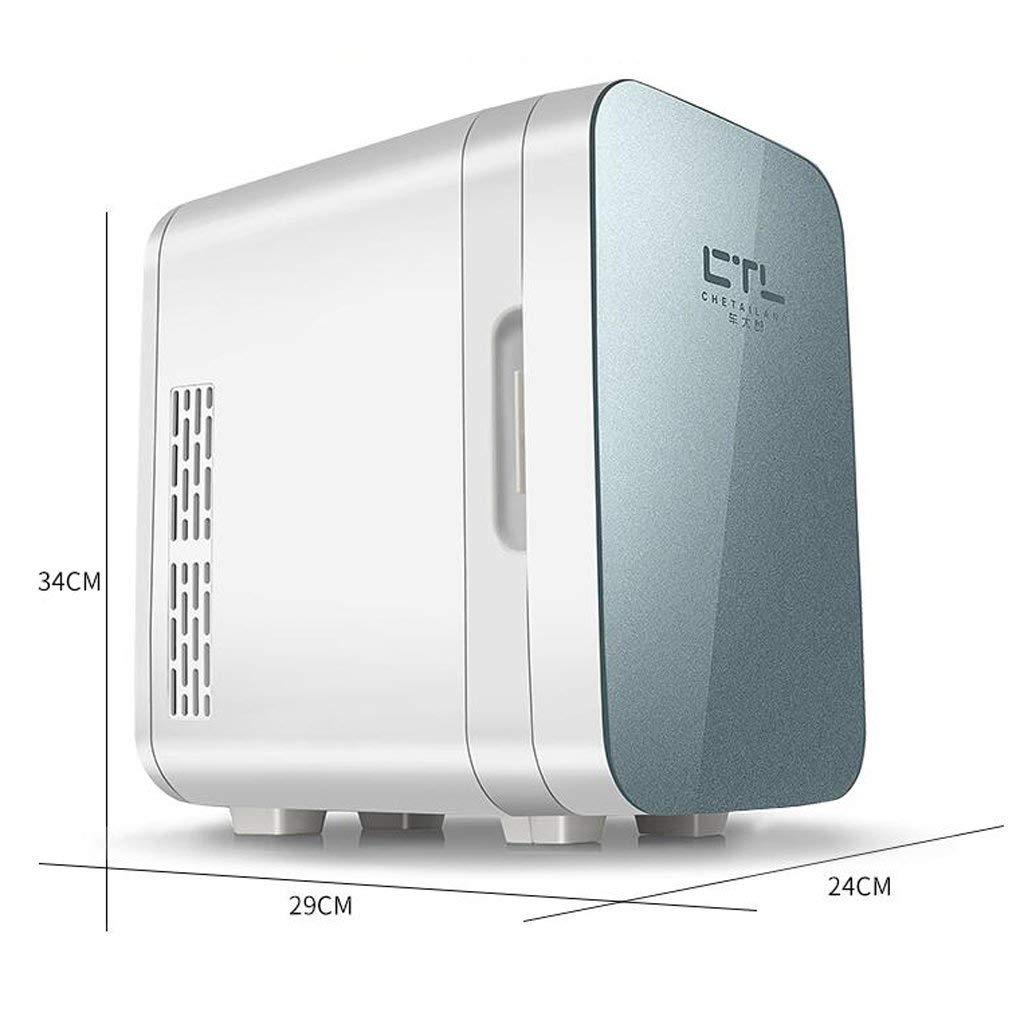 MU Mini frigo Portatile Silenzioso 10L - Porta in Vetro temperato,Nero