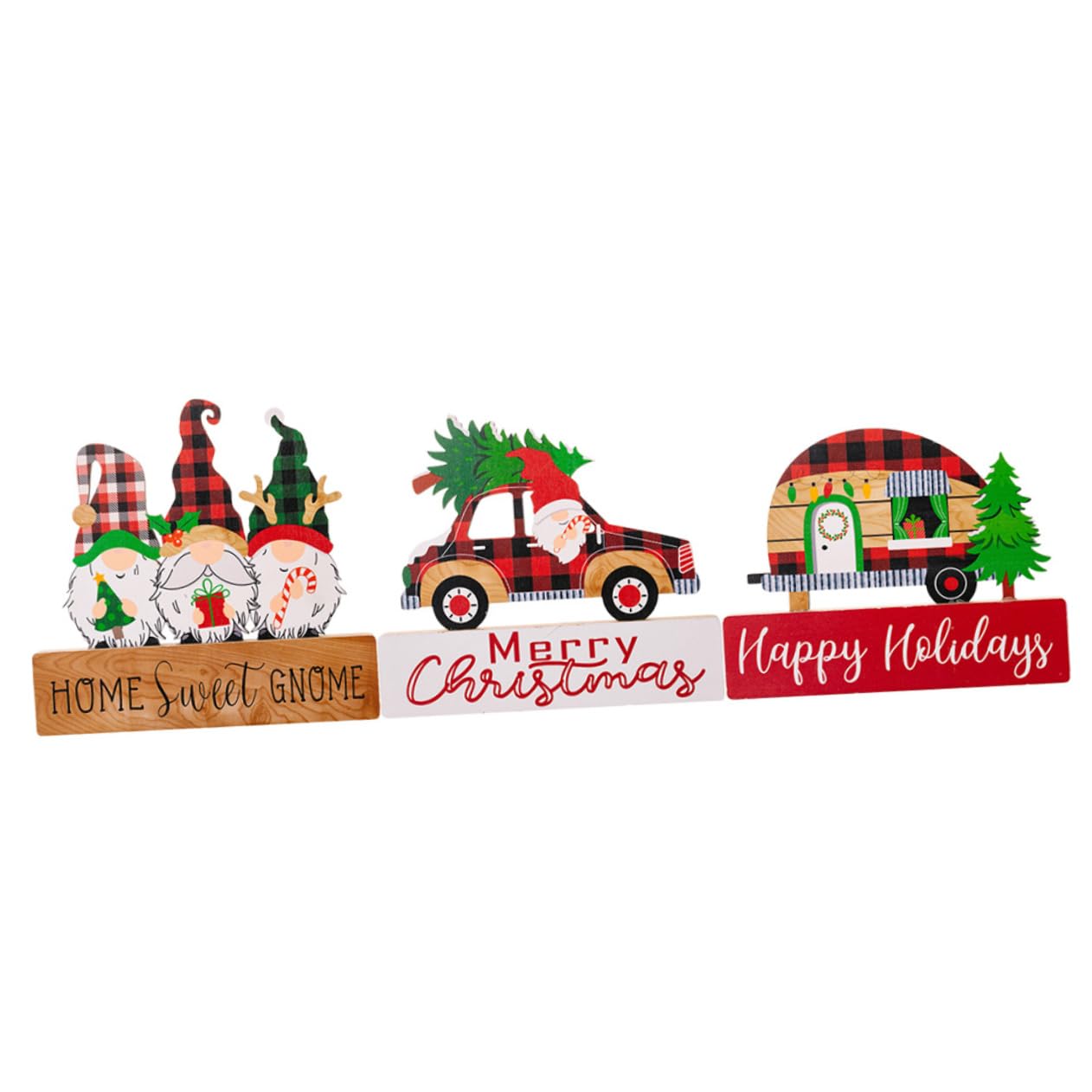 BUGUUYO 3 Piezas De Decoración Navideña para Centro De Mesa para Adornos Navideños Decoraciones para Festivales Placa De Adorno Decoración De Mesa Navideña Centros De Mesa