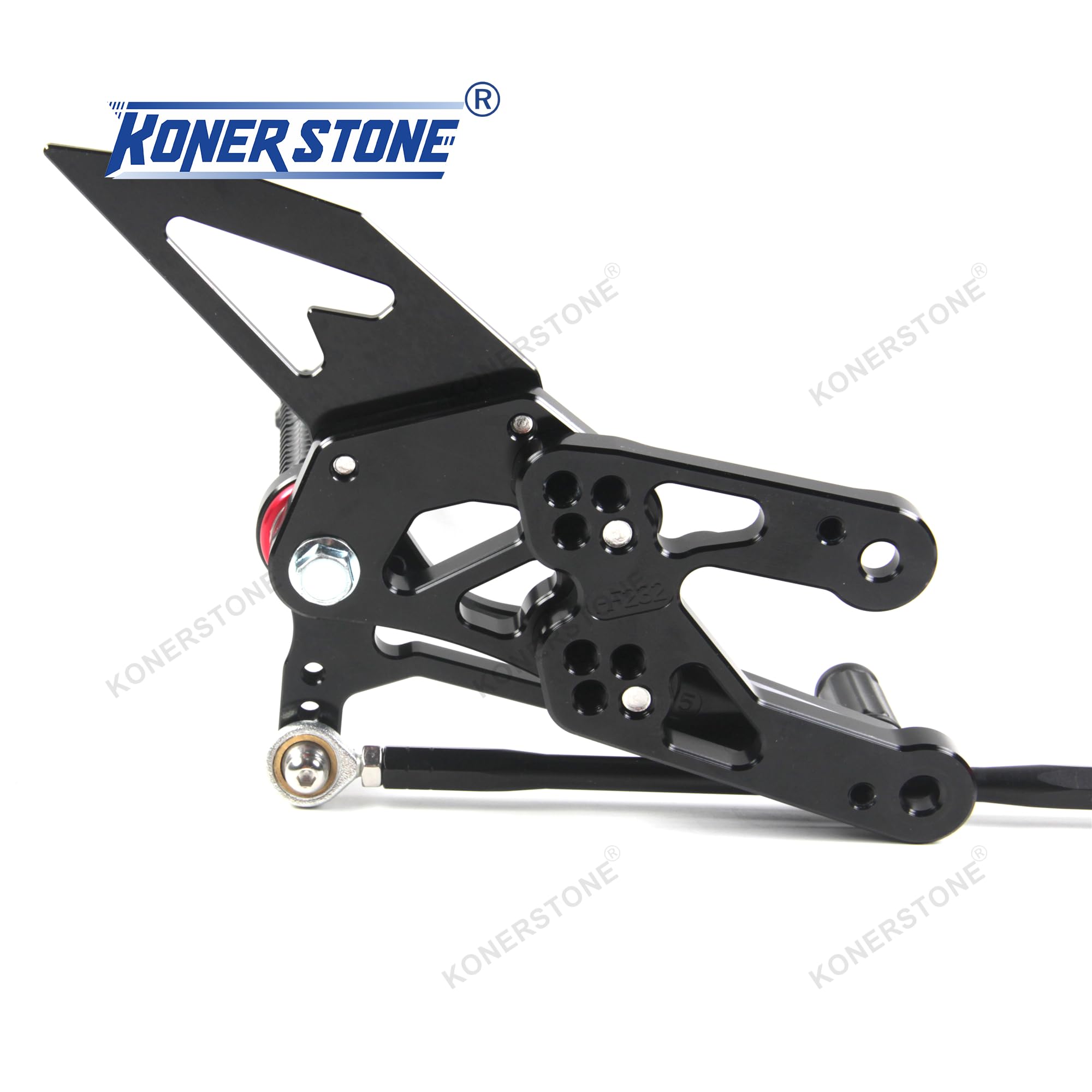 (Version2.0) Einstellbare Fußrasten für CBR1000RR 2004-2007/CBR600RR 2006 2003-2005 Rückradsätze Zahnradsätze Zubehör CBR 1000 RR CBR 600 RR CBR 1000RR 600RR Schwarz