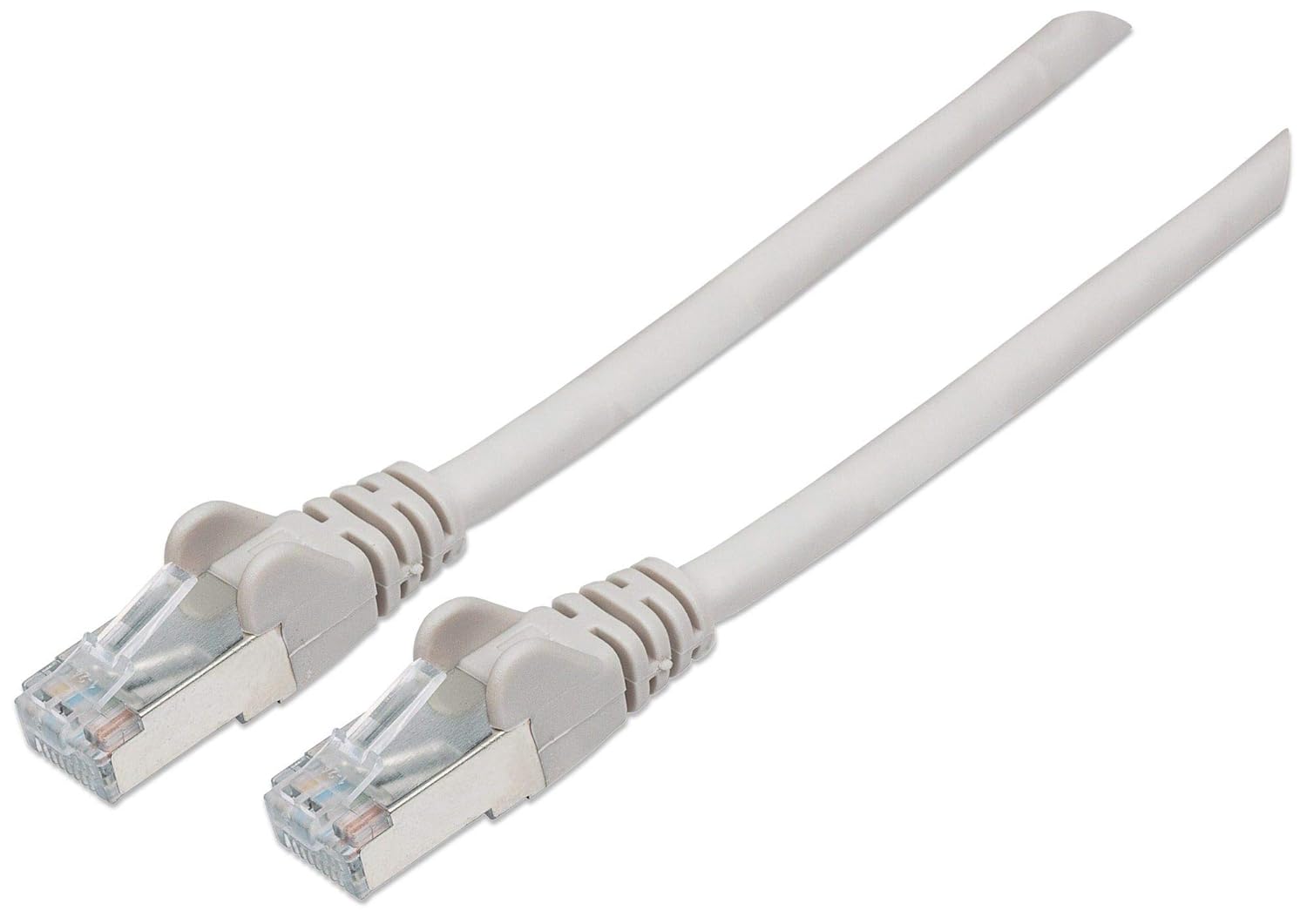 Intellinet Network Patch Cable, Cat6, 30m, Grey, Copper, S/FTP, LSOH/LSZH, PVC, RJ45, Gold Plated Contacts, Snagless, Booted, Polybag