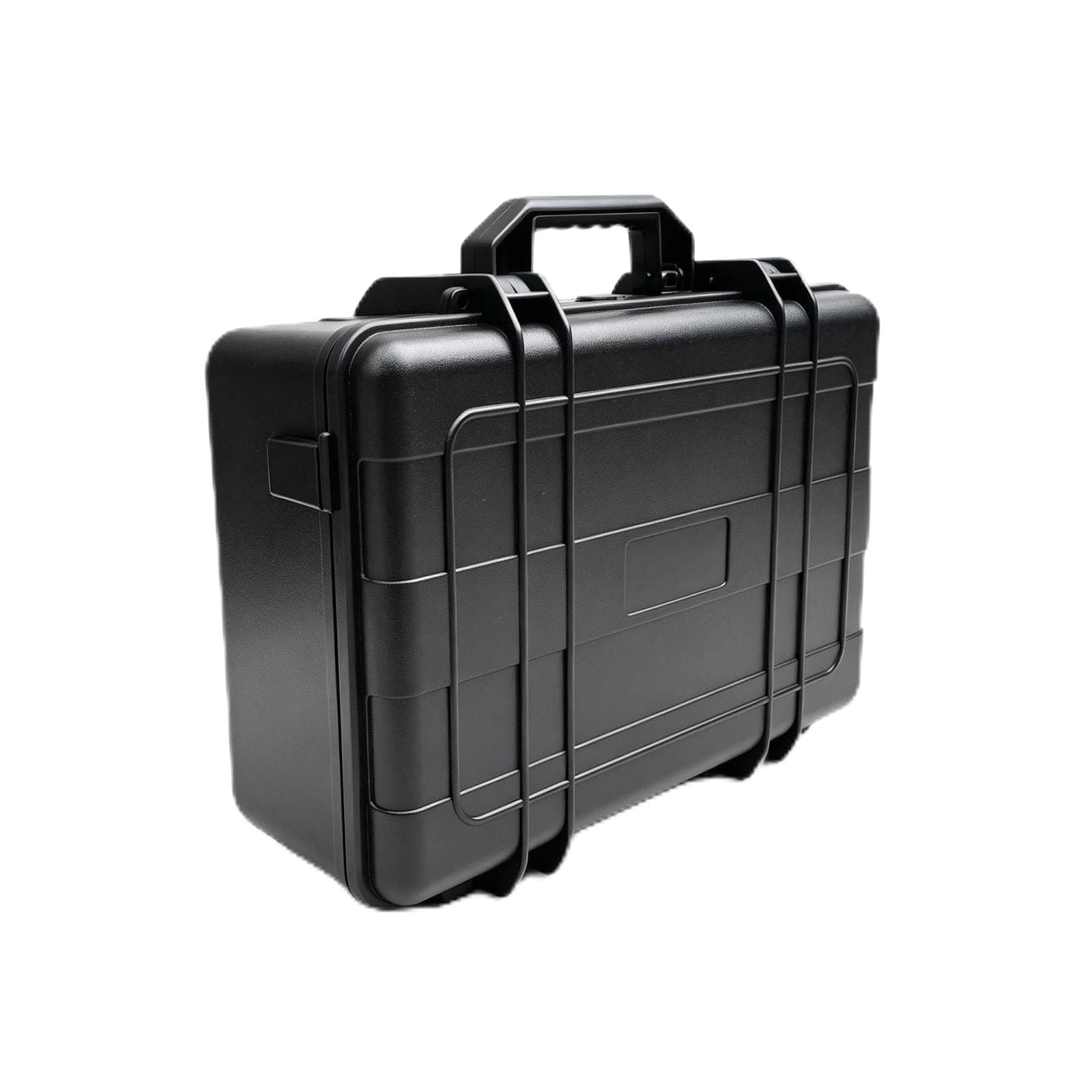 Plastikowe pudełko do przechowywania krótkofalówki ABS z 10 gniazdami, Kolor: czarny, 457x342x176mm(18x13.5x6.9in), Jeden styl | Przenośny organizer do przenoszenia większości urządzeń, 60 × 50 × 135 mm