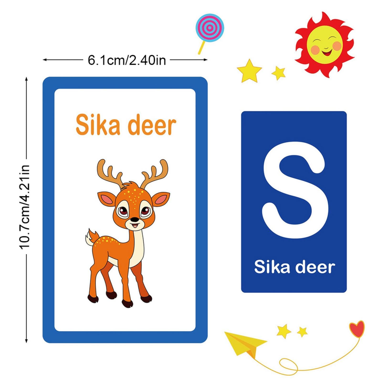 Alfabeto Flash Cards Per Bambini – Prime Parole E Lettere ABC Con Anello E Scatola - 4