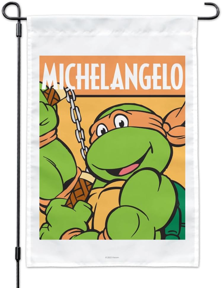 Teenage Mutant Ninja Turtles Michelangelo Garden Yard Flag