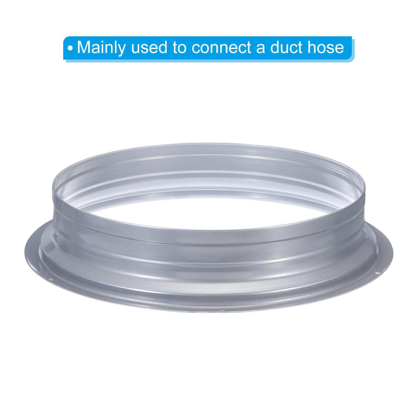 PATIKIL 12 Connecteur De Conduit De Pouce, Raccord Métallique Pour Tuyau Droit, Bride De Ventilation Ronde Pour Système De Chauffage, Refroidissements