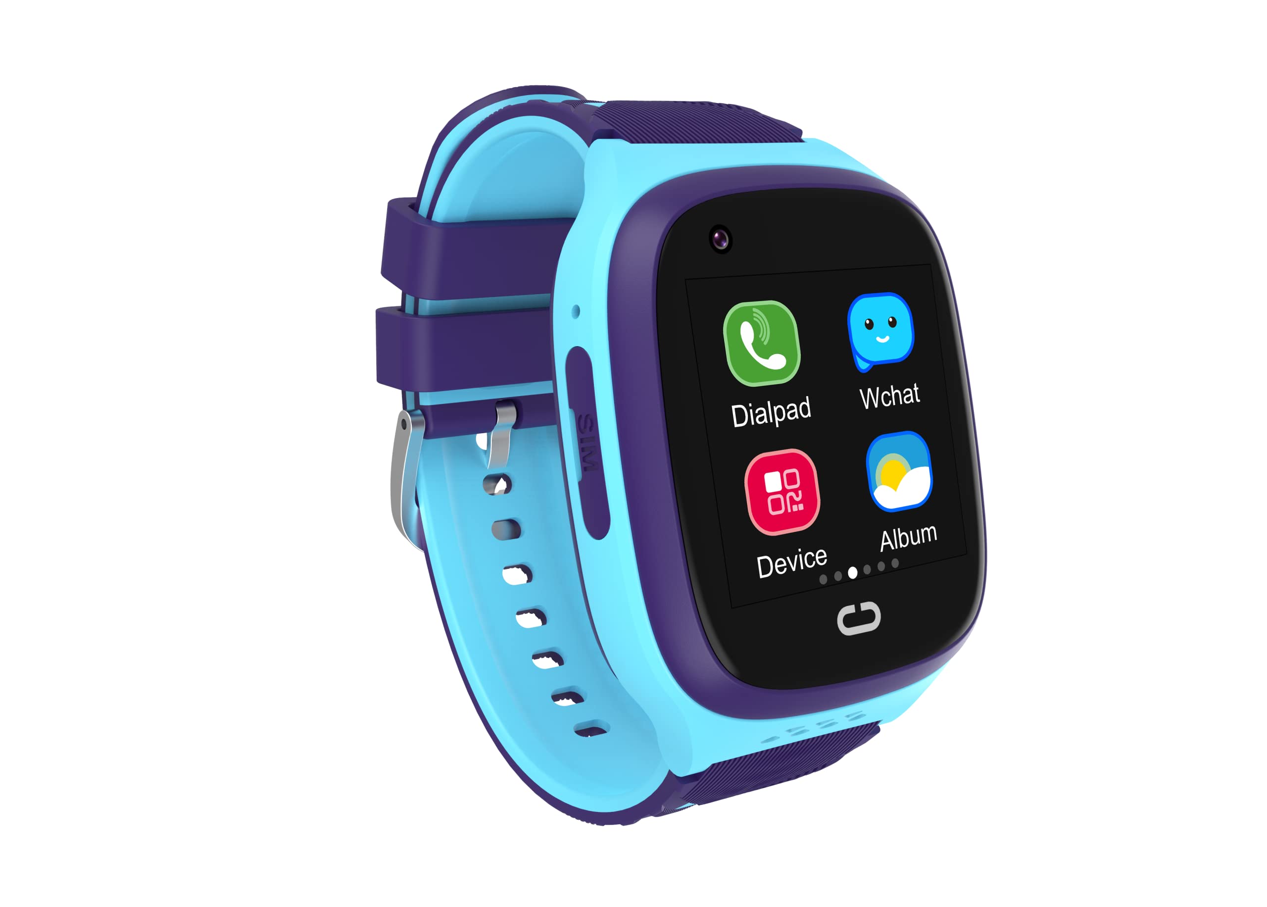 Generico Smartwatch per Bambini con Videochiamate 4G, Nano SIM, Tracciamento GPS dual‑band, Batteria da 700mAH, 2 Giorni di Autonomia e Resistenza IP68, Display 1,4'' | Modelle LT31 | Colore Celeste