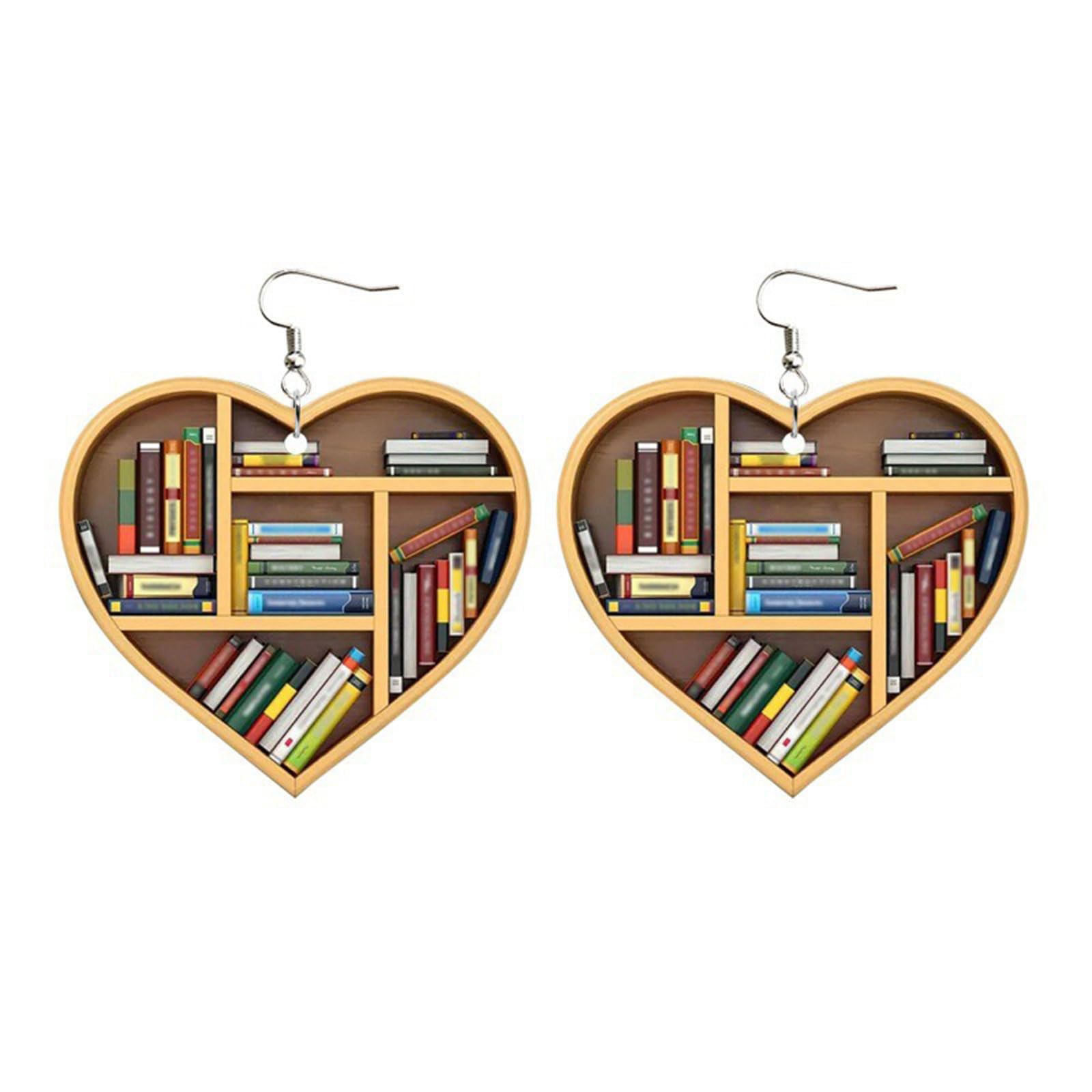 Boucles d'oreilles livre pour enseignantes en acrylique - 5