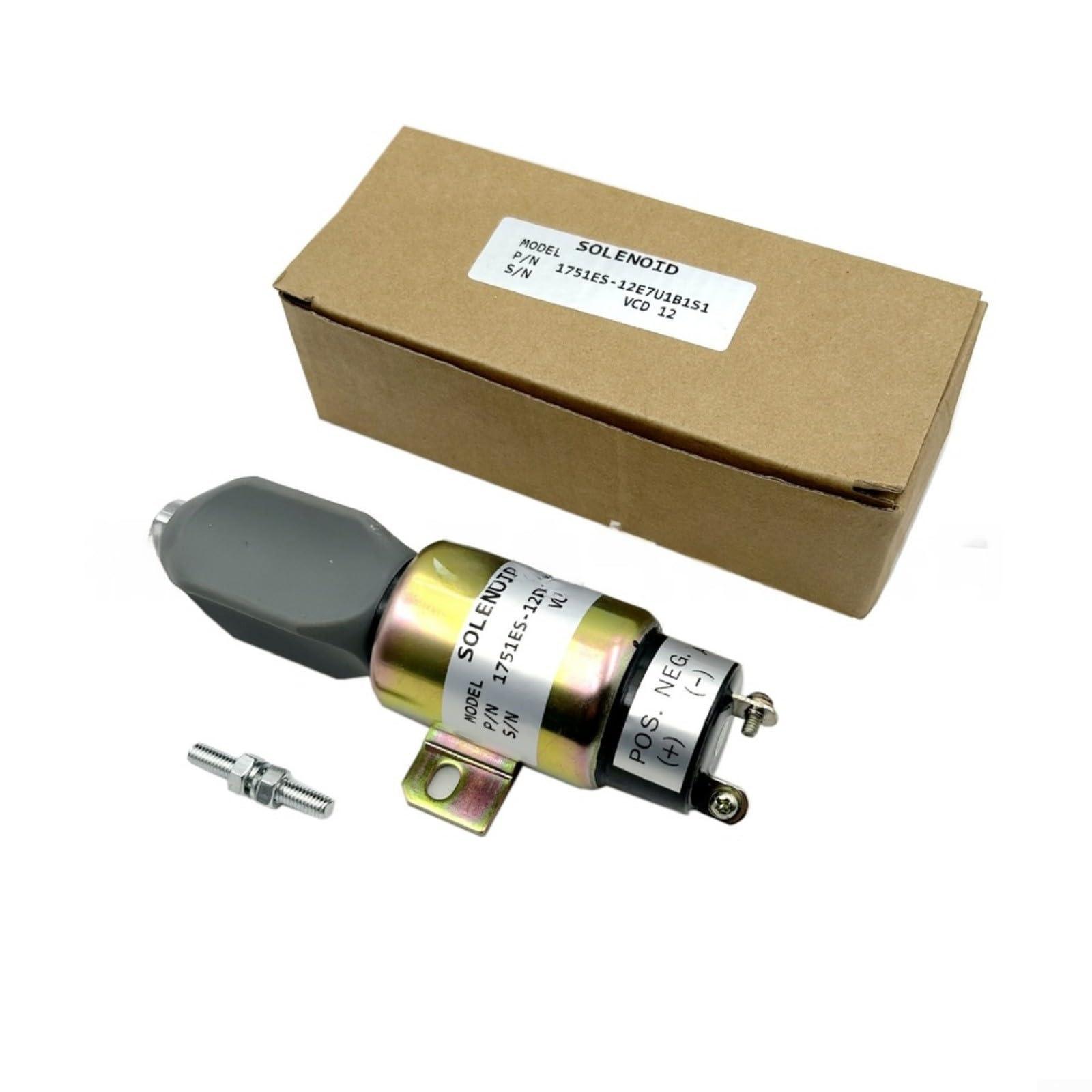 Électrovanne d'arrêt pour moteur diesel 12 V/24 V Montage facile à 2 fils