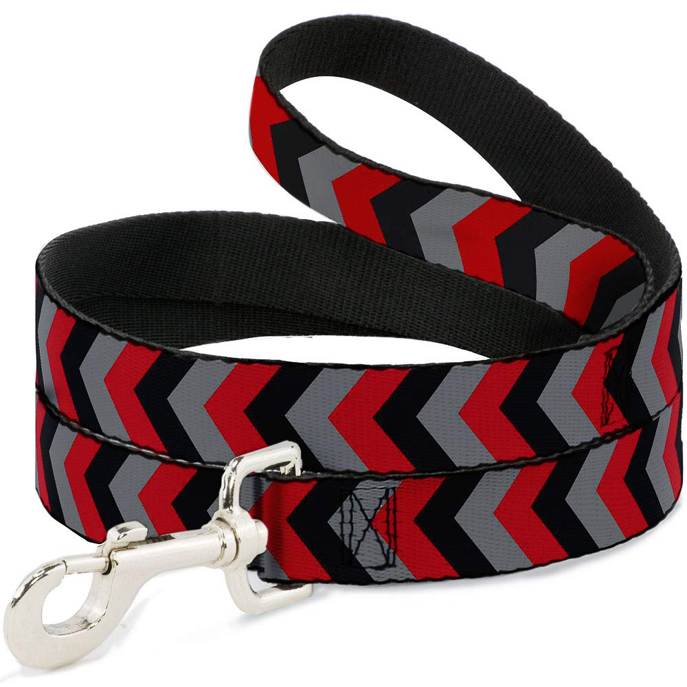 Laisse pour animal domestique Buckle-Down chevron rouge noir gris