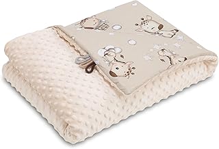 Totsy Baby Manta Bebe Recien Nacido Invierno con Tejido de Felpa 75x100 cm - mantita para Bebes arrullo recién Infantil para Cochecito o Cuna de bebé toquilla de algodón para niñas y niños