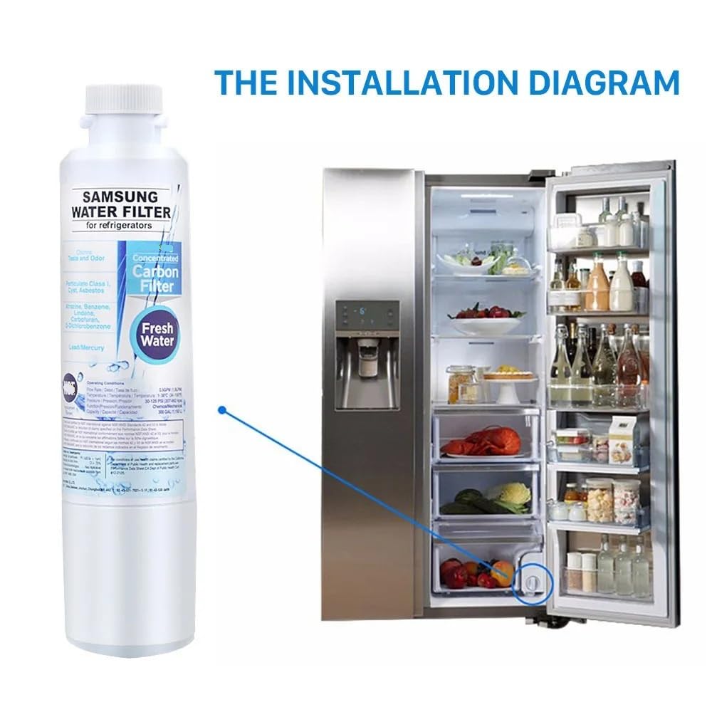 2 Szt. Wymiennych Filtrów Wody Do Lodówki - Kompatybilny Z Samsung DA29-00020B
