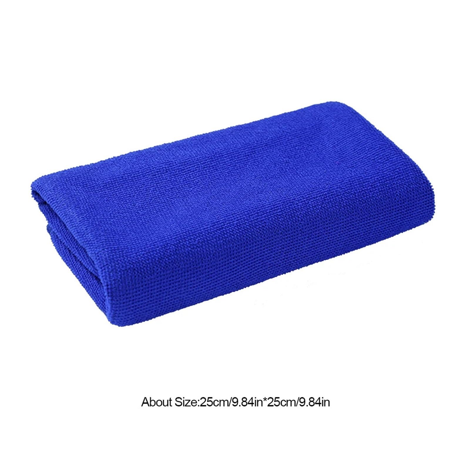 25 50Pcs Microfiber Cleaning Cloths Lint Free Microfiber Cleaning Blue Towel Car Care Detailing Cleaning Polishing Washing Rages — view 6