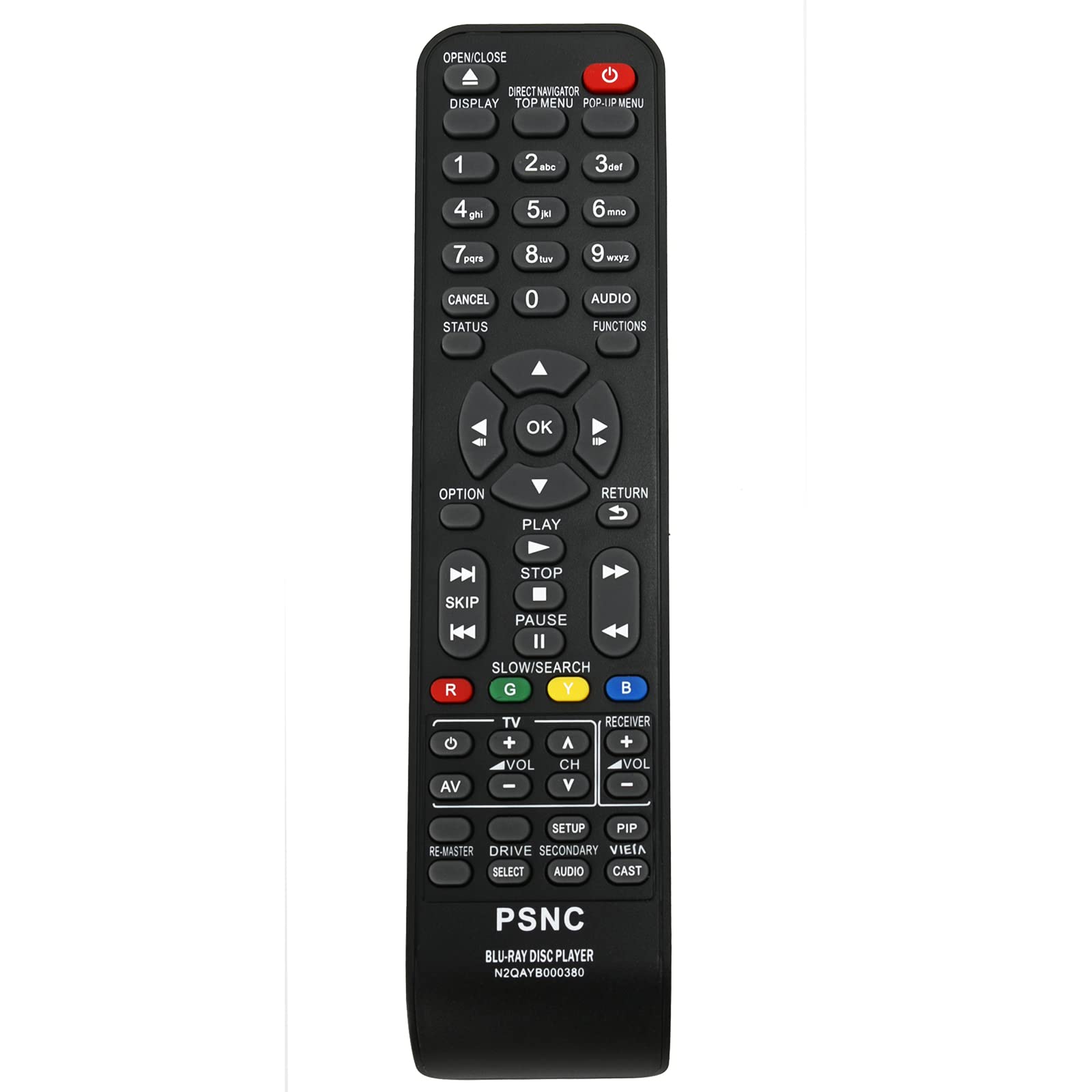 N2QAYB000380 Replacement Remote Control Fit for Panasonic Blu-ray Disc Player DMP-BD80 DMP-BD60 DMPBD80 DMPBD60 - Image 2