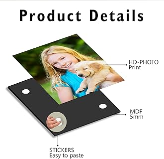 JOXOFO Custom Photo Tiles Personalized Peel and Stick Picture Frames Mix Tiles for Collage Wall Decor Storyboards Photo Prints Gift for Family and Friends 10pcs