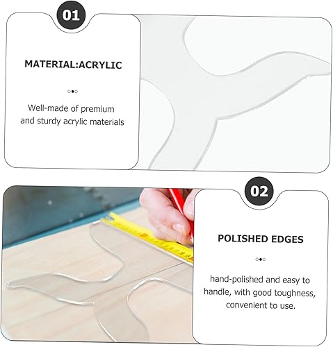 Miniatura 2 de Plantilla de tabla de cortar molde de mano Tabla de cortar acrílica Tablas de cortar hechas a mano Plantilla de enrutador de carpintería Plantilla