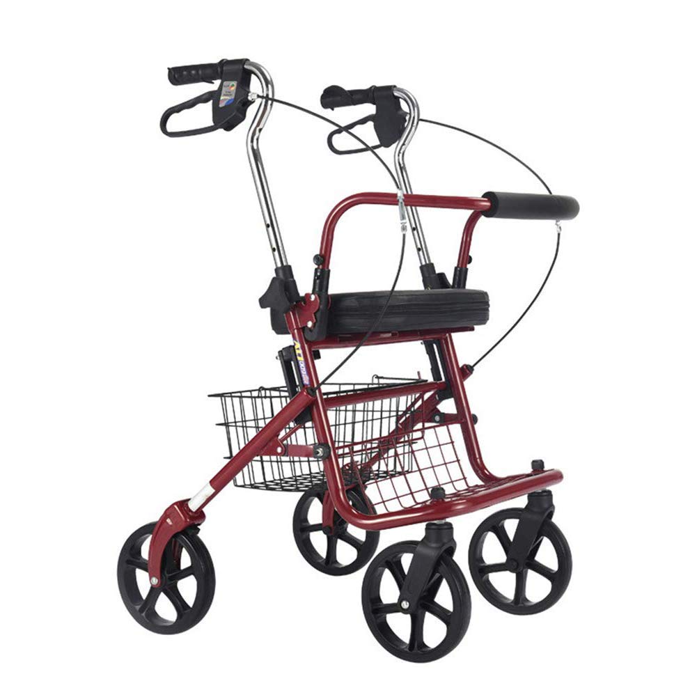 Buy Bariatric Rollator Walker, Transport Rollator Walker Seat Wheels
