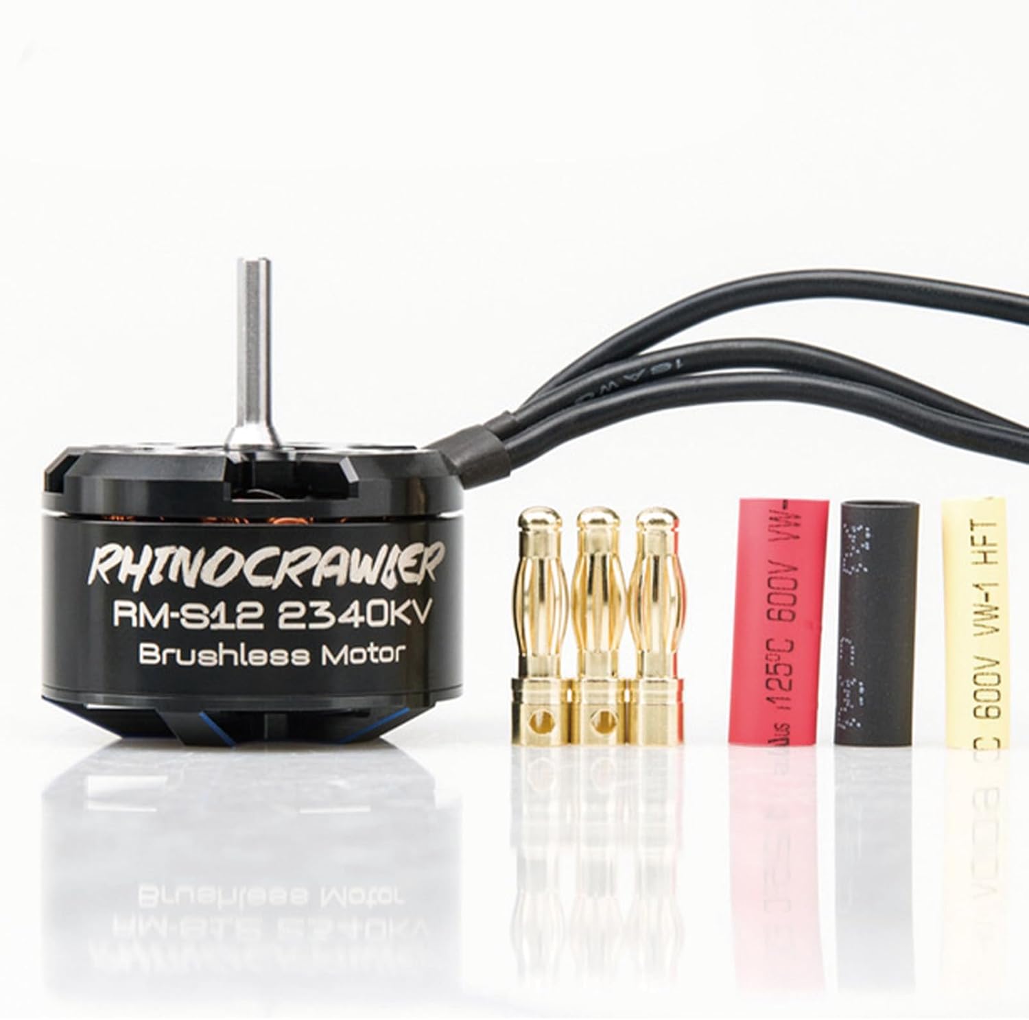 RhinoCrawler Crawler 3524 Outrunner Brushless Motor for 1/10 1/12 AM32 ESC40A RC Crawler Car Axial SCX10 Traxxas TRX-4 TRX-6 Tamiya (RM-S12 1470KV Motor)